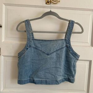 Madewell Denim Blue Women's Crop Top Size Small